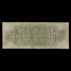 Canada, Bank of British Columbia, 20 dollars : 1 juin 1879