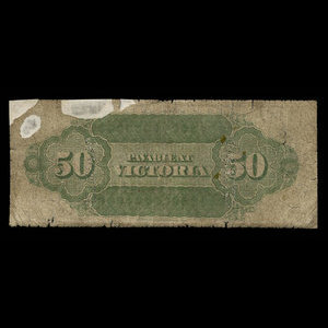 Canada, Bank of British Columbia, 50 dollars : 1 juin 1879