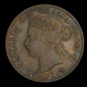 Canada, Victoria, 25 cents : 1870