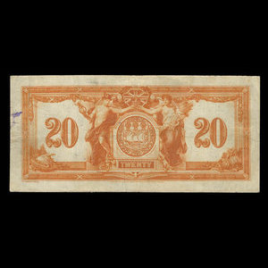 Canada, Canadian Bank of Commerce, 20 dollars : 2 janvier 1917