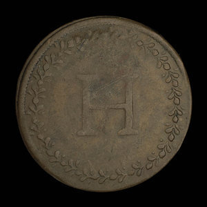 Canada, inconnu, 1/2 penny : 1816