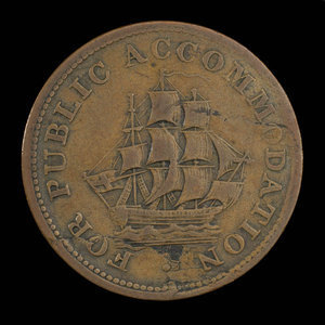 Canada, inconnu, 1/2 penny : 1831