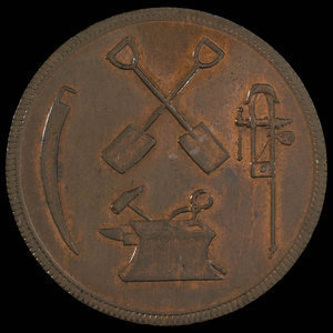 Canada, T.S. Brown & Company, 1/2 penny : 1837