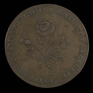 Grande-Bretagne, inconnu, 1/2 penny : 1821