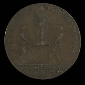 Grande-Bretagne, inconnu, 1/2 penny : 1821