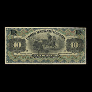 Canada, Union Bank of Canada (The), 10 dollars : 1 juillet 1912