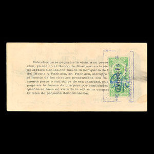 Mexique, Banque de Montréal, 20 pesos : 23 avril 1915