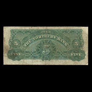 Canada, Northern Bank, 5 dollars : 1 novembre 1905