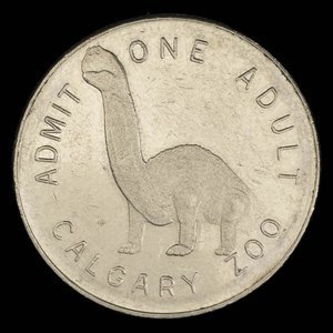 Canada, Calgary Zoo, 1 admission, adulte : 1967