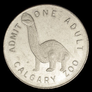 Canada, Calgary Zoo, 1 admission, adulte : 1967