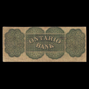 Canada, Ontario Bank, 1 dollar : 15 août 1861