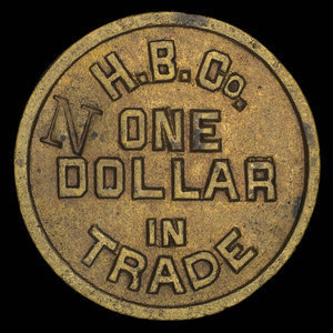 Canada, Compagnie de la Baie d'Hudson, 1 dollar :