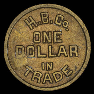 Canada, Compagnie de la Baie d'Hudson, 1 dollar :