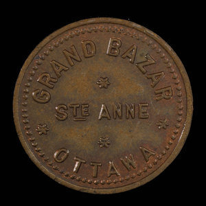 Canada, Église Ste. Anne, 1 admission, 5 cents : 1892