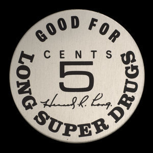 Canada, Long Super Drugs, 5 cents : 1968