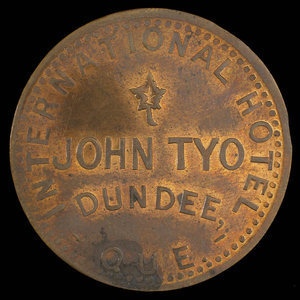 Canada, John Tyo, 5 cents : 1895