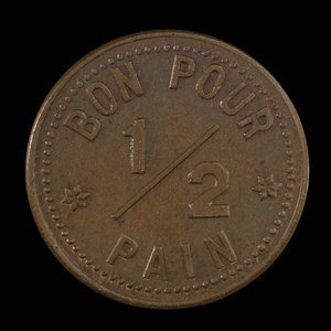 Canada, L.G. Marineau, 1/2 pain : 1917