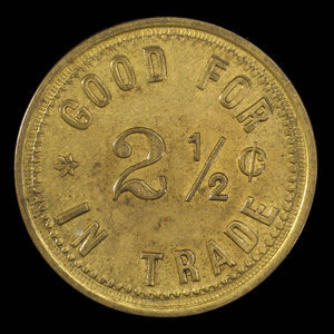 Canada, R.D. Baker, 2 1/2 cents : 1895