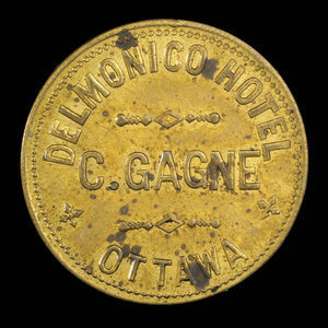 Canada, C. Gagne, 1 consommation, 15 cents : 1890