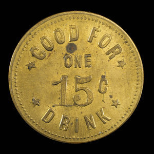 Canada, C. Gagne, 1 consommation, 15 cents : 1890