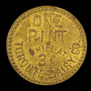 Canada, Toronto Dairy Co., 1 chopine de lait : 1895