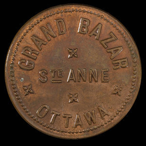 Canada, Église Ste. Anne, 1 admission, 10 cents : 1892