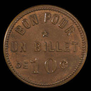 Canada, Église Ste. Anne, 1 admission, 10 cents : 1892