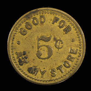 Canada, P. McEvoy, 5 cents : 1892