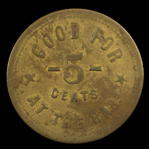 Canada, Queen's Hotel (St. Thomas), 5 cents : 1895