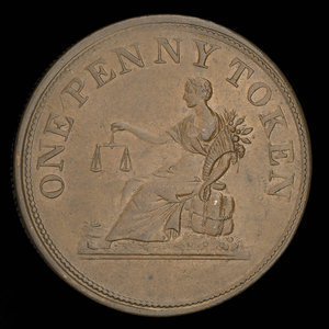 Canada, inconnu, 1 penny : 1812