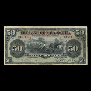 Canada, Banque Nouvelle-Écosse, 50 dollars : 2 janvier 1925