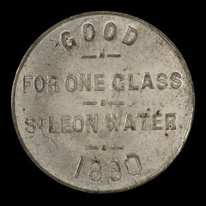 Canada, St. Leon Mineral Water Company Limited, 1 verre, eau de St. Léon : 1890