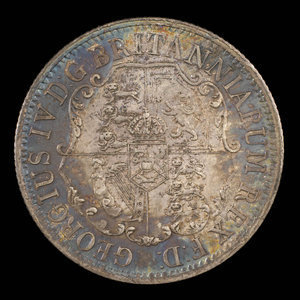 Grande-Bretagne, George IV, 1/4 dollar : 1822