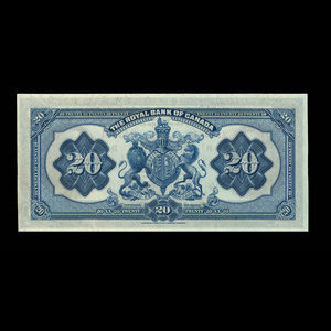 Canada, Banque Royale du Canada, 20 dollars : 3 janvier 1927