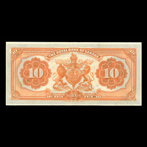 Canada, Banque Royale du Canada, 10 dollars : 3 janvier 1927