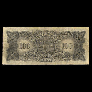 Canada, Banque d'Hochelaga, 100 dollars : 1 janvier 1914