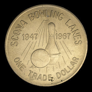 Canada, Scona Bowling Lanes, 1 dollar : 1967