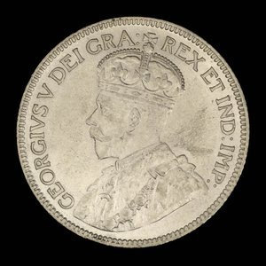 Canada, Georges V, 25 cents : 1916