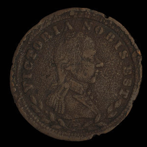 Canada, inconnu, 1/2 penny : 1813