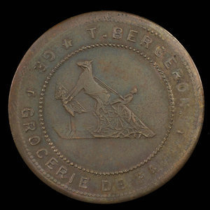 Canada, T. Bergeron, aucune dénomination : 1895