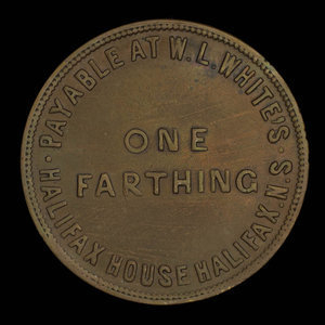 Canada, W.L. White, 1 farthing : 1870