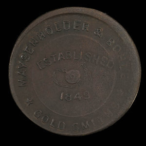 Canada, Maysenholder & Bohle, 1/2 penny : 1849