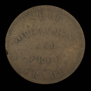 Canada, George Davies, 1/2 penny : 1857