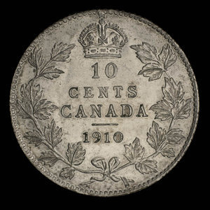 Canada, Édouard VII, 10 cents : 1910