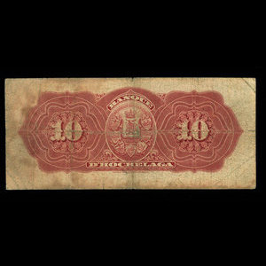 Canada, Banque d'Hochelaga, 10 piastres : 23 février 1911