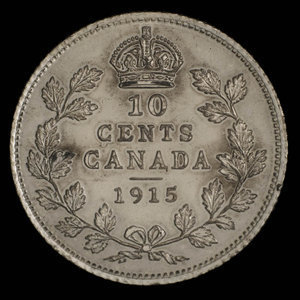 Canada, Georges V, 10 cents : 1915