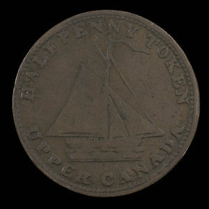 Canada, inconnu, 1/2 penny : 1821