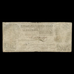 Canada, Commercial Bank of Montreal, 50 dollars : 10 octobre 1835