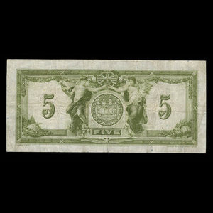 Canada, Canadian Bank of Commerce, 5 dollars : 2 janvier 1917