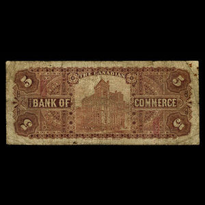 Canada, Canadian Bank of Commerce, 5 dollars : 2 janvier 1892